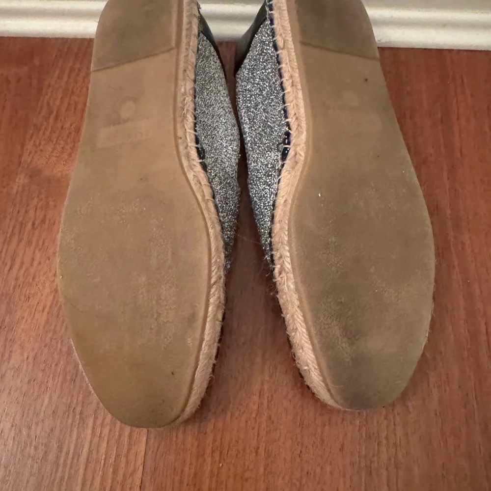 Zara Black and Silver Women's Espadrilles